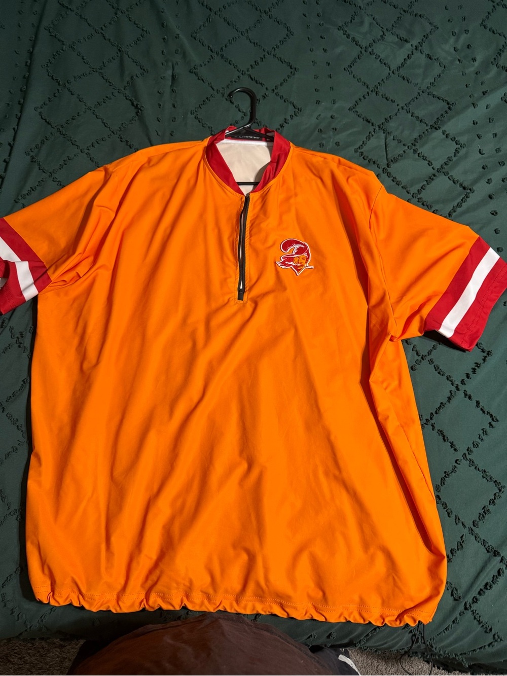 3xl Men's Tampa Bay Buccaneers Orange Short-Sleeve Pullover Shirt $60